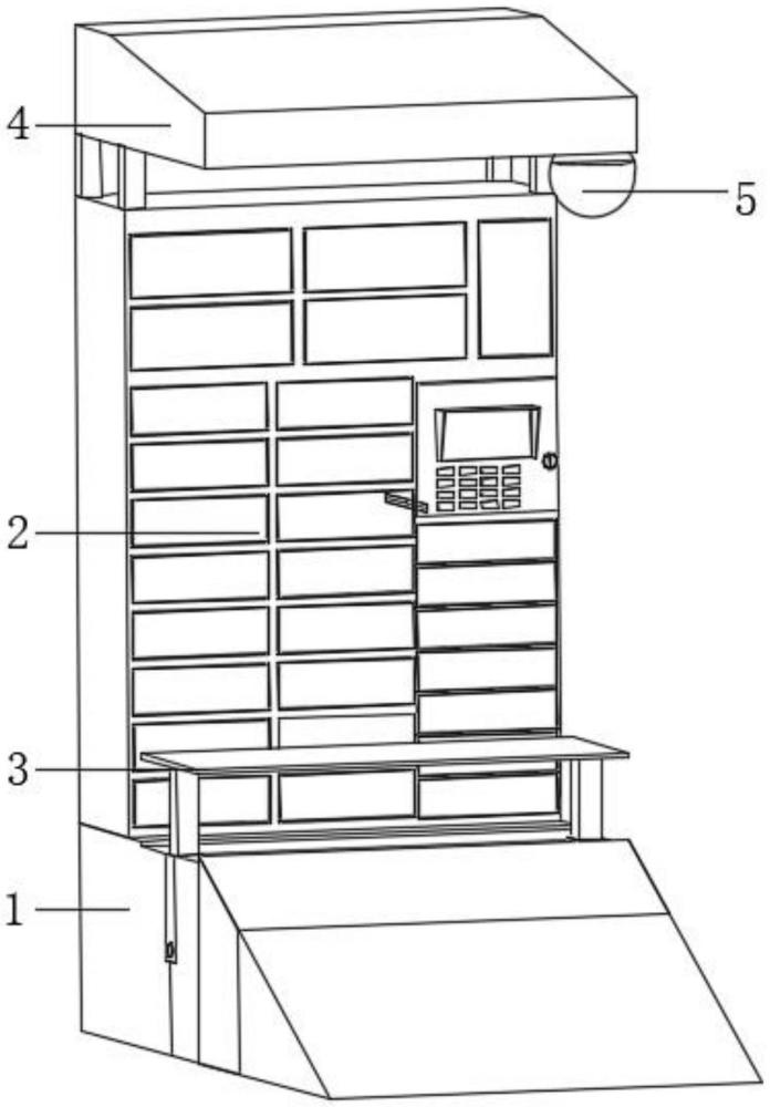 一種具有防護(hù)功能的快遞柜的制作方法