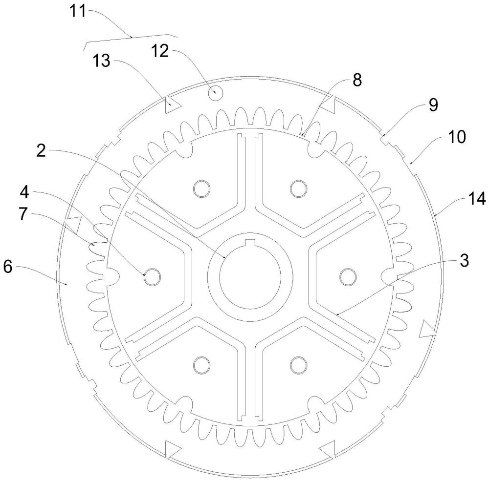 一種卷繞式內(nèi)凹永磁電機(jī)鐵心結(jié)構(gòu)的制作方法