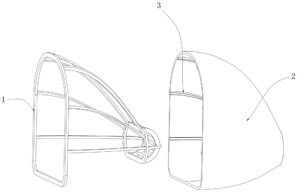 一種火車車頭非金屬車頭外罩的制作方法