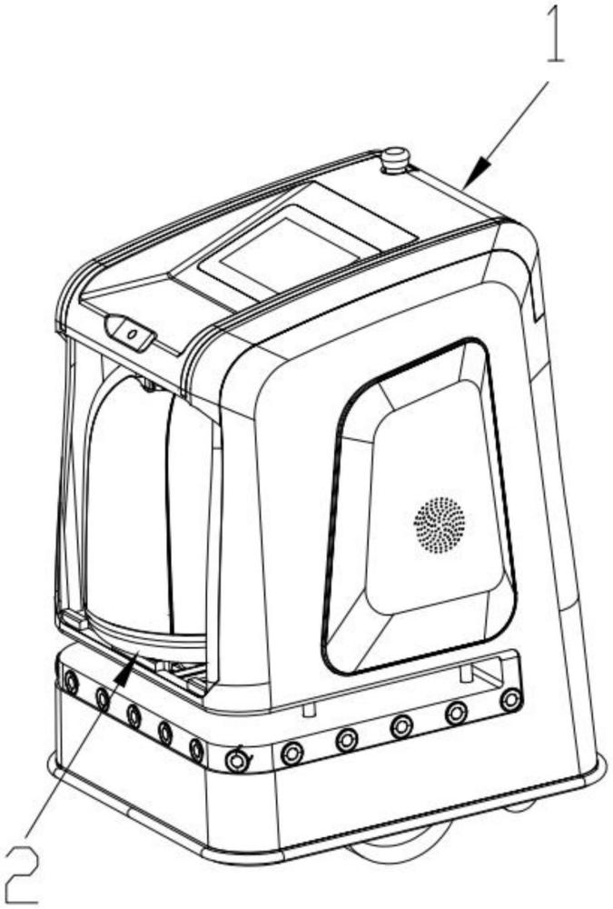 一種適用于酒店的機(jī)器人配送裝置的制作方法
