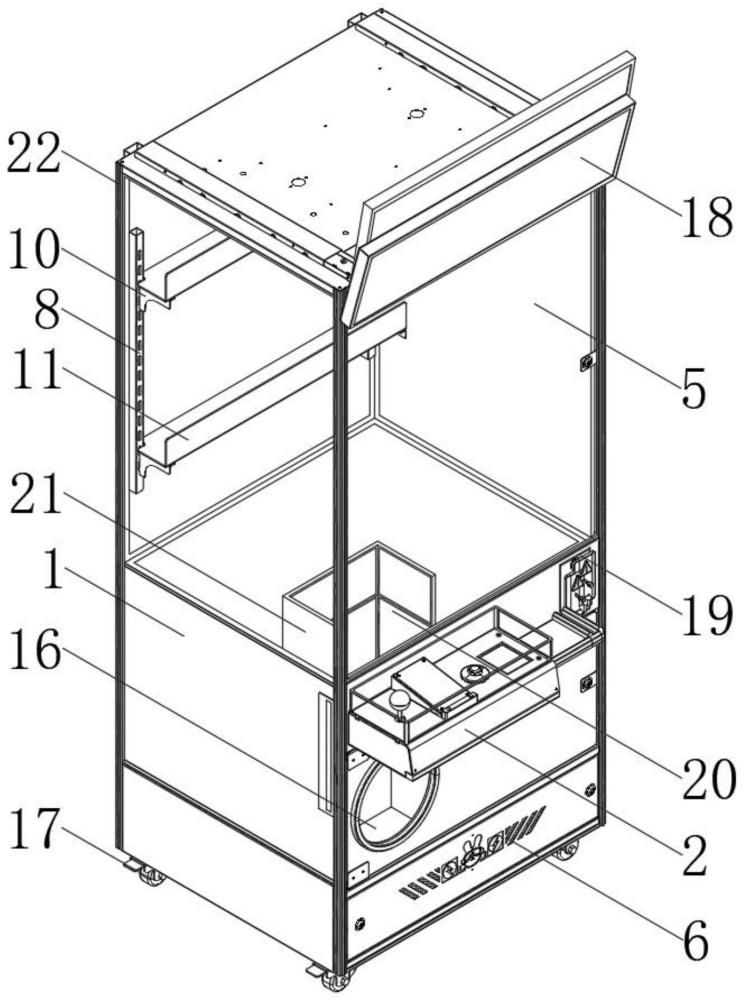 一種機(jī)箱透明抓娃娃機(jī)的制作方法