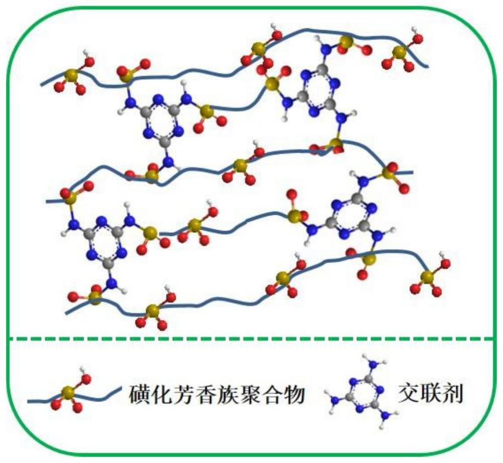 一種具有網(wǎng)狀結(jié)構(gòu)的兩性質(zhì)子交換膜的制備方法