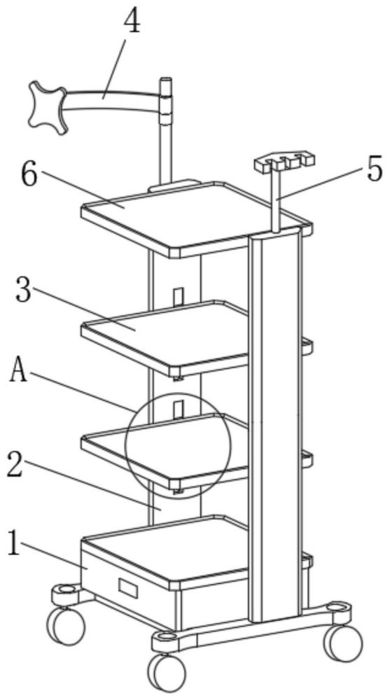 一種可調(diào)節(jié)的護(hù)理車的制作方法