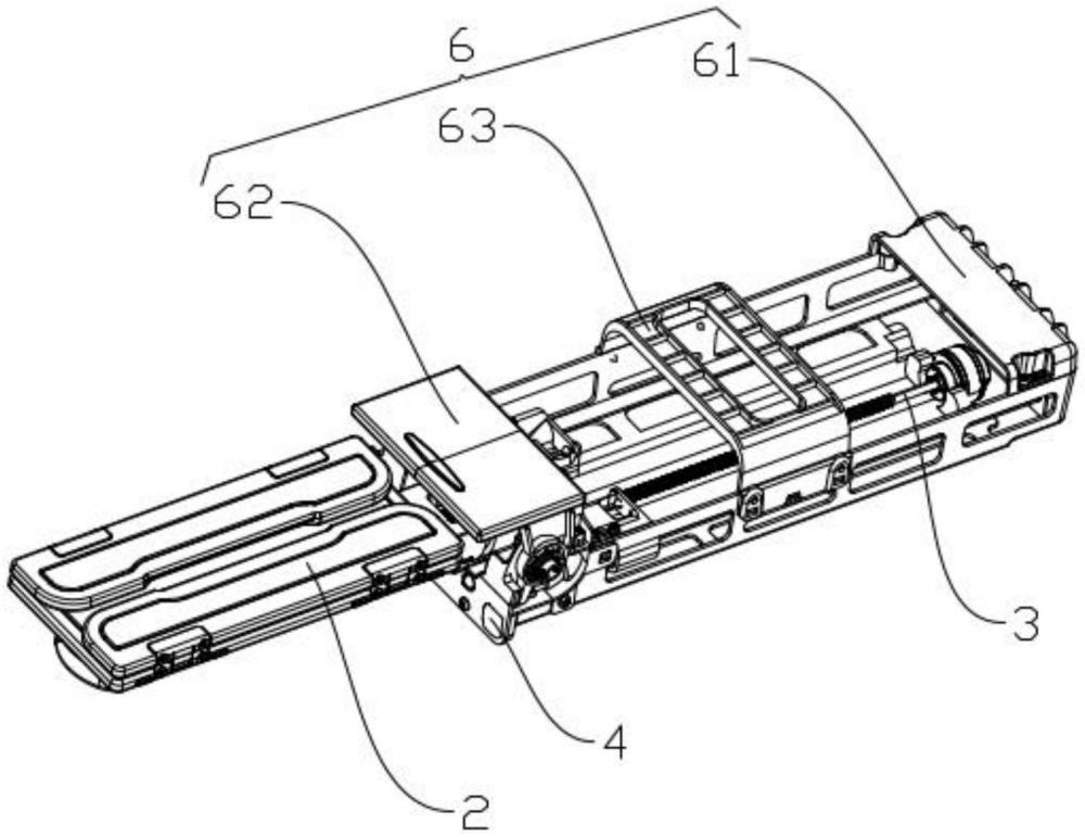 一種汽車桌板收納用解鎖機構(gòu)的制作方法