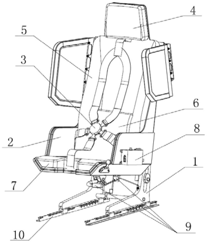 可自動(dòng)變載荷吸能的直升機(jī)座椅系統(tǒng)的制作方法