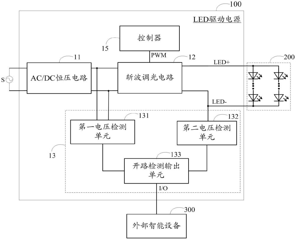 一種開路檢測電路、LED驅(qū)動電源及燈具的制作方法