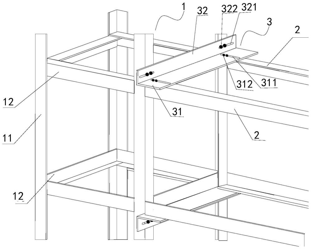 一種用于格構(gòu)式梁柱擴建的連接節(jié)點的制作方法