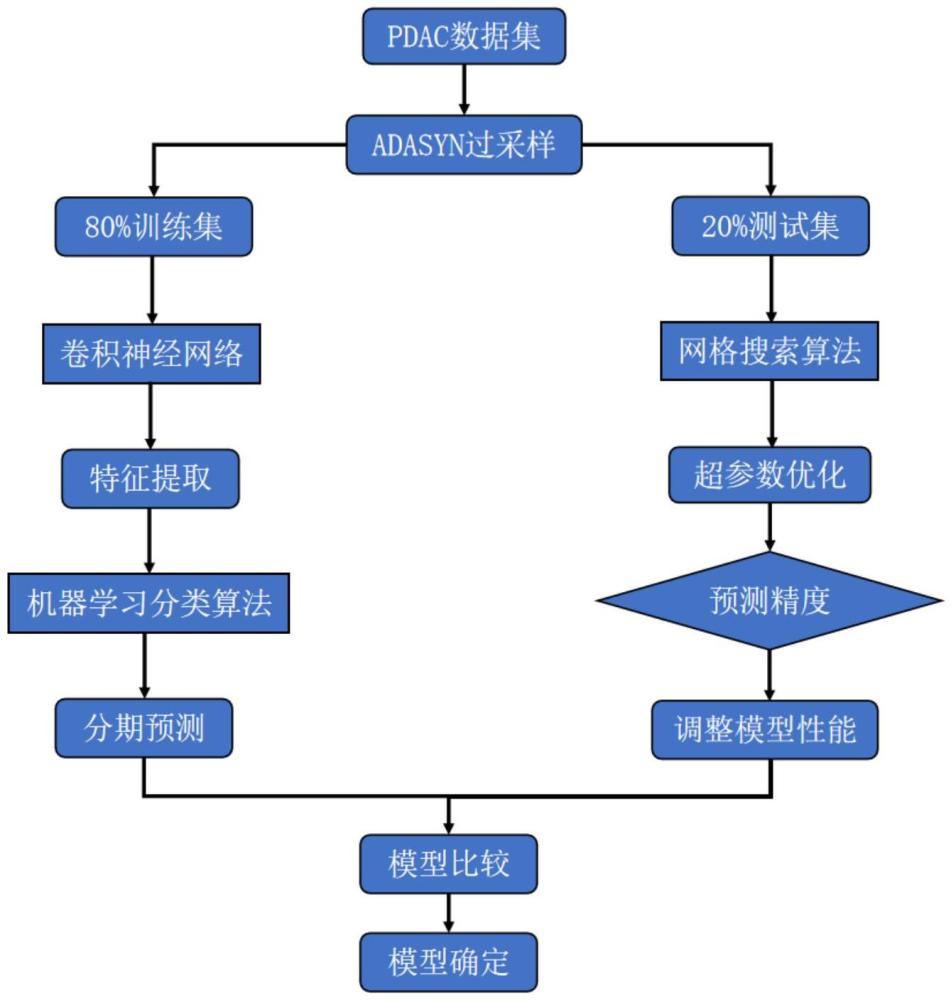 一種結(jié)合深度學(xué)習(xí)與機器學(xué)習(xí)的PDAC分期預(yù)測方法及裝置