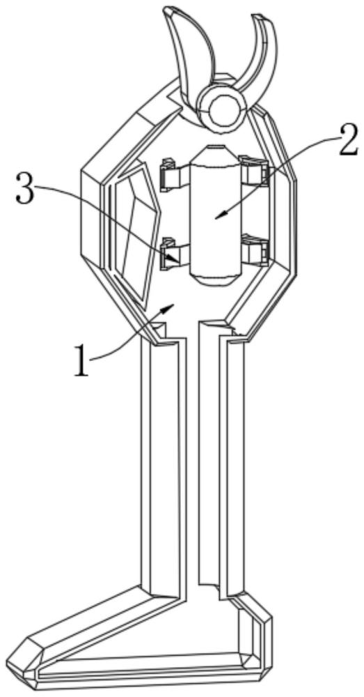 一種抗摔的剪刀機(jī)用電機(jī)安裝結(jié)構(gòu)的制作方法