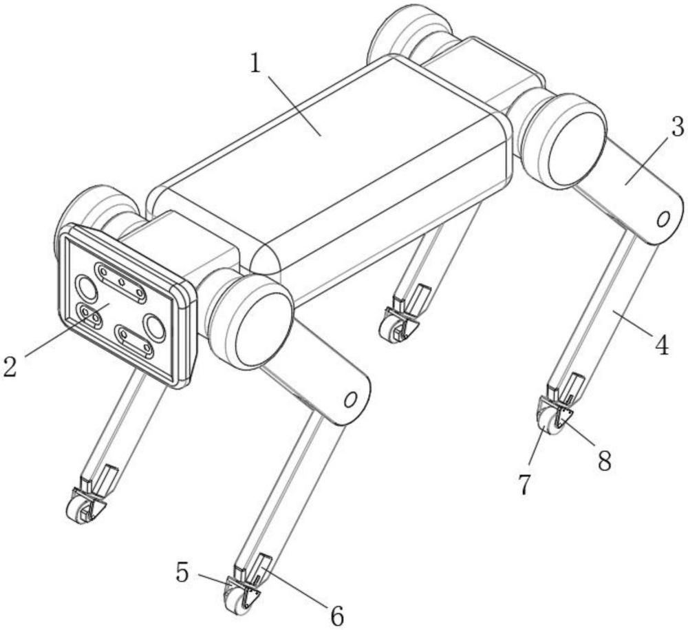 一種四足巡檢機器人行走結(jié)構(gòu)的制作方法