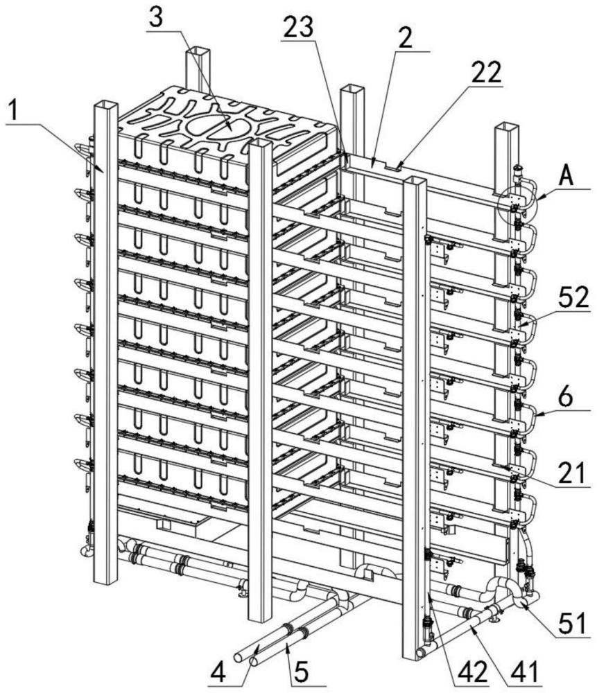 一種液冷箱電池架托板的制作方法