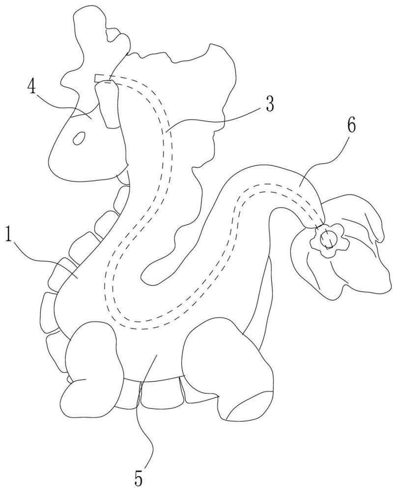 一種具有內(nèi)支架的玩偶的制作方法