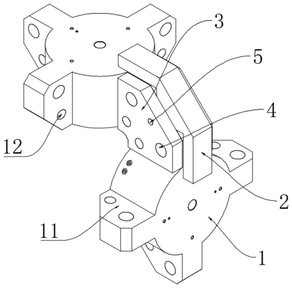 一種六面頂壓機(jī)組合式限位機(jī)構(gòu)的制作方法