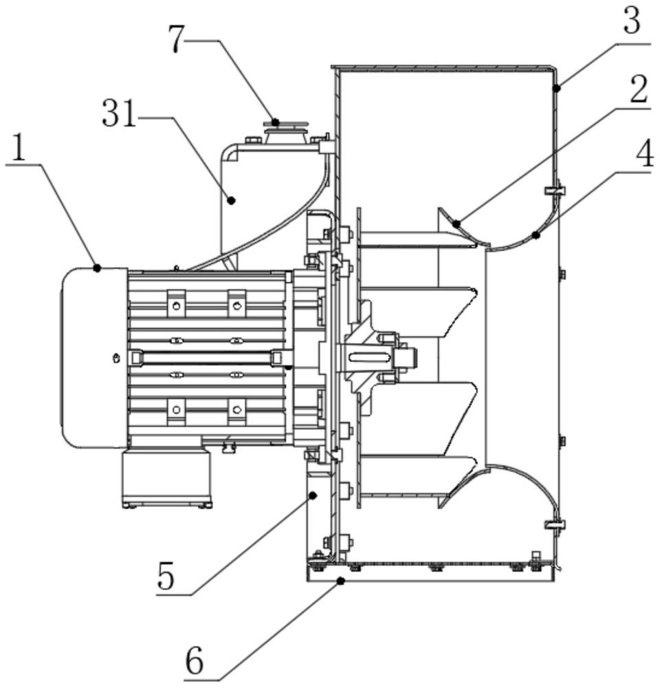 一種牽引電機(jī)水冷裝置用冷卻風(fēng)機(jī)的制作方法