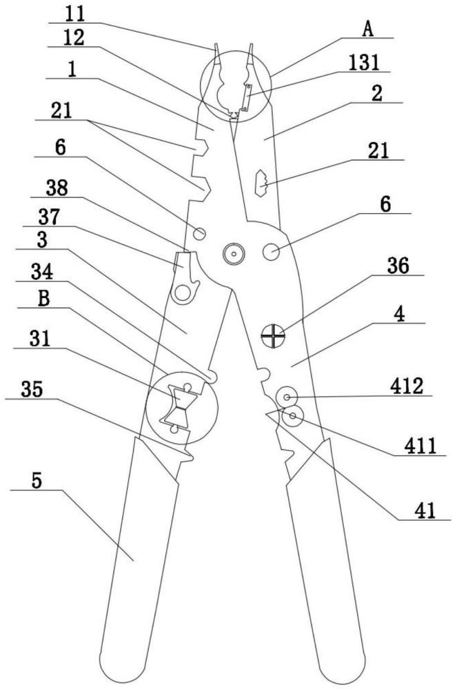 一種大小可調(diào)多功能手動剝線鉗的制作方法