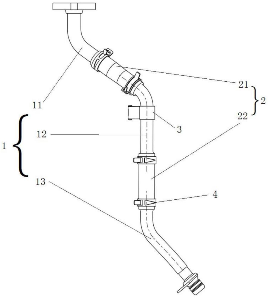 增壓器回油管、發(fā)動(dòng)機(jī)以及車(chē)輛的制作方法