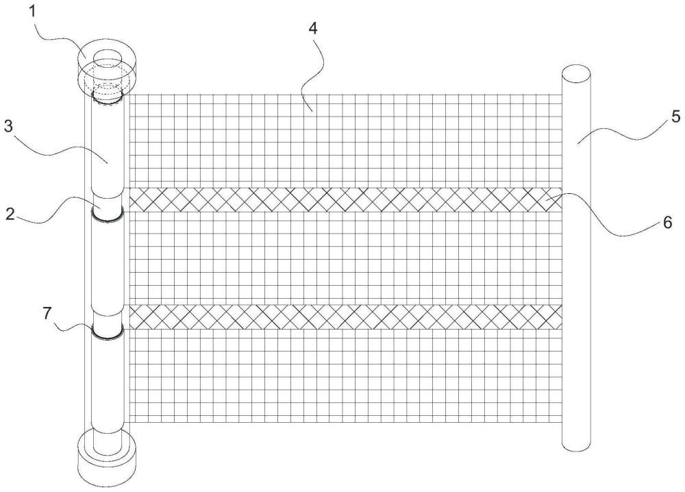 一種建筑工程用彈力防護網的制作方法