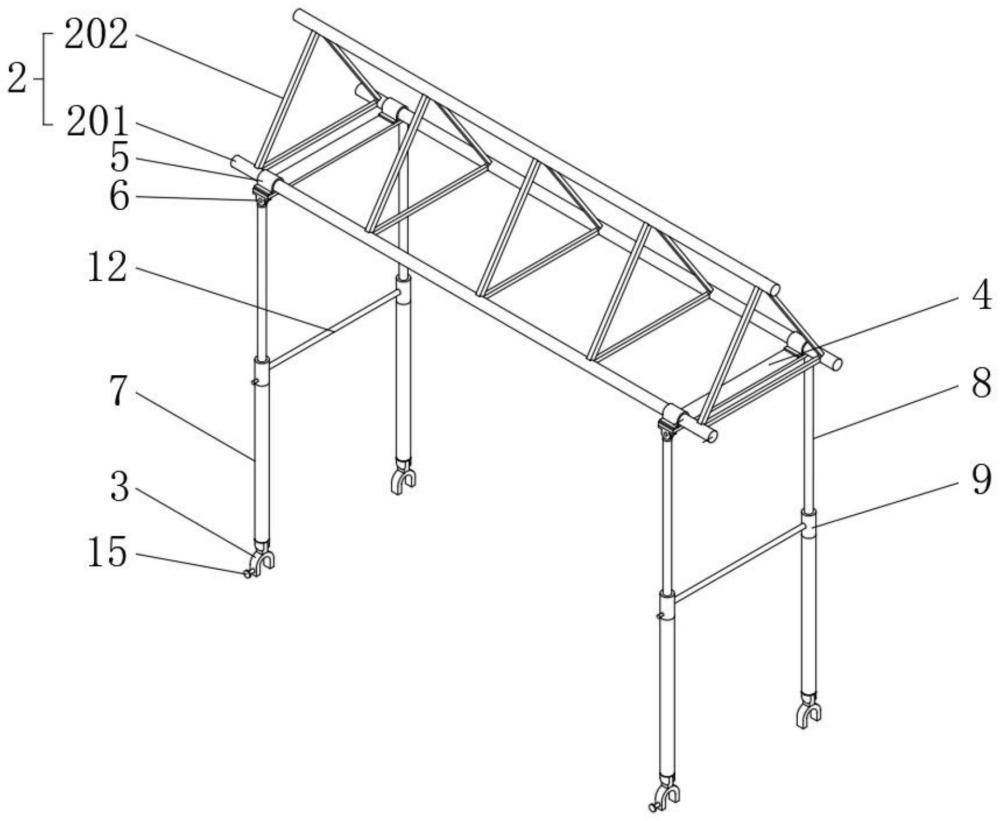 一種發(fā)電廠棧橋與輸電構(gòu)架組合結(jié)構(gòu)