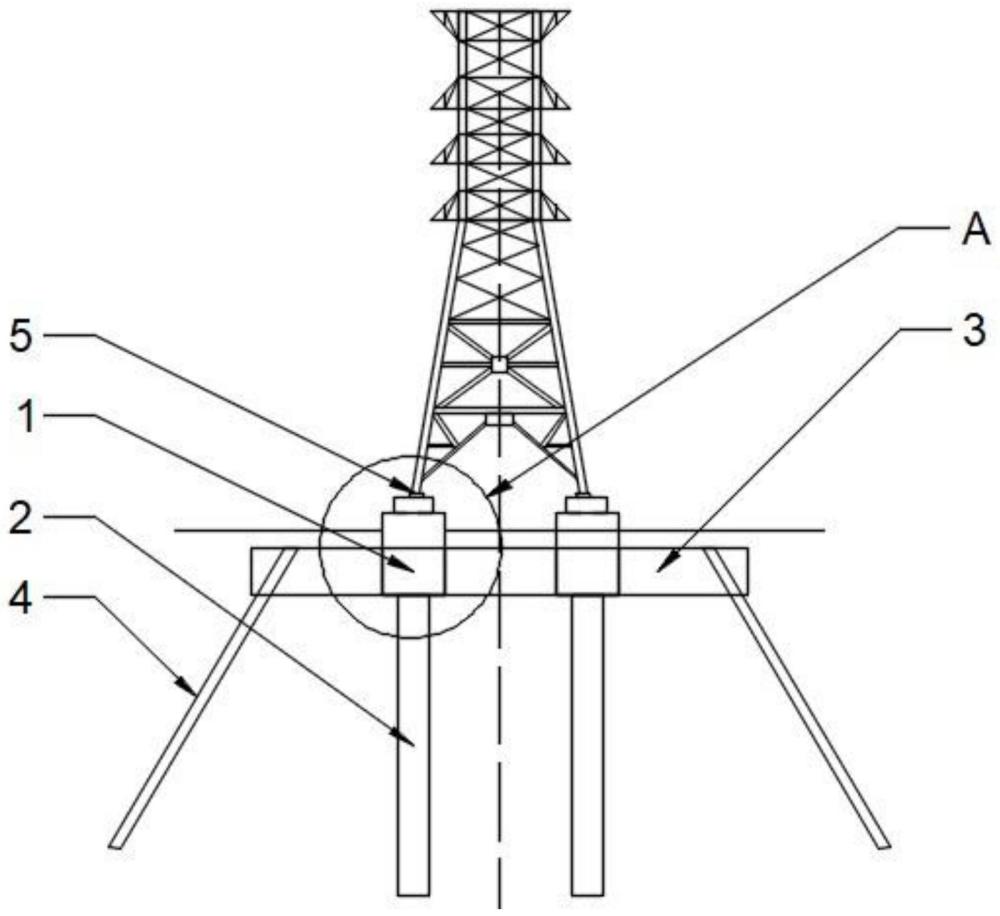 一種高壓電塔減震基座的制作方法