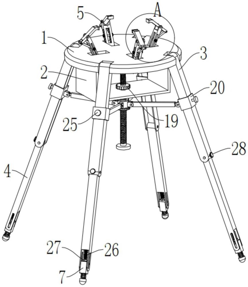 一種建筑工程造價(jià)現(xiàn)場測繪用支撐裝置的制作方法