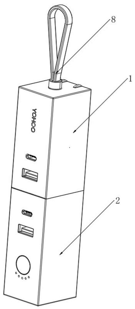 一種可拼接帶充電器的充電寶的制作方法