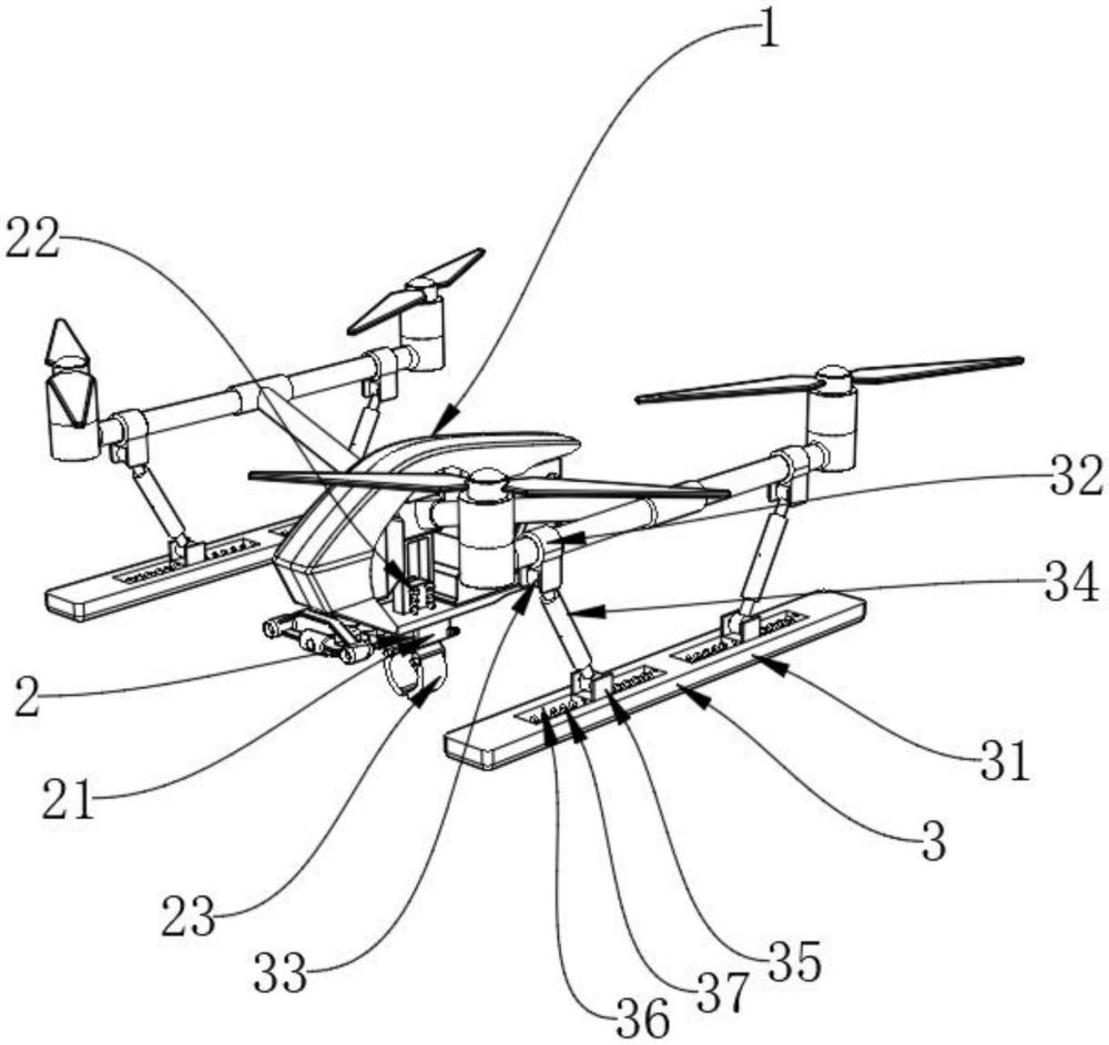 一種防化旋翼無人機(jī)掛載機(jī)構(gòu)的制作方法