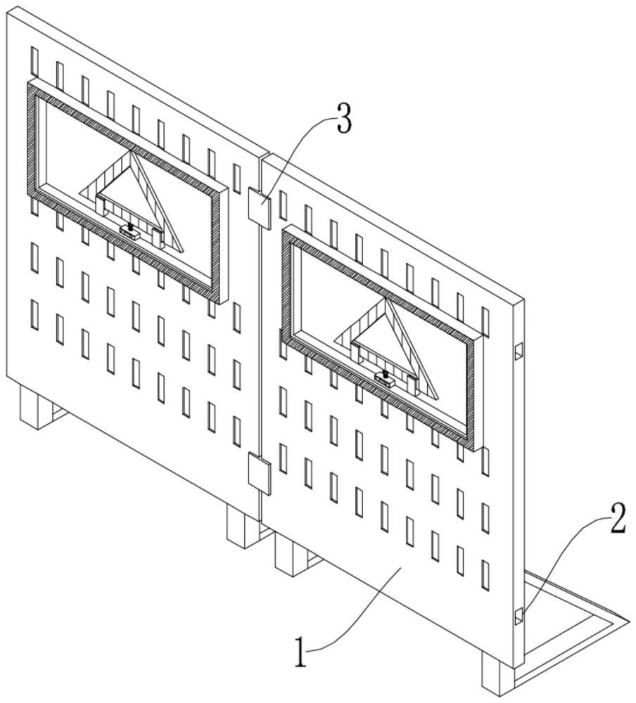 一種建筑管理用施工防護(hù)圍欄的制作方法