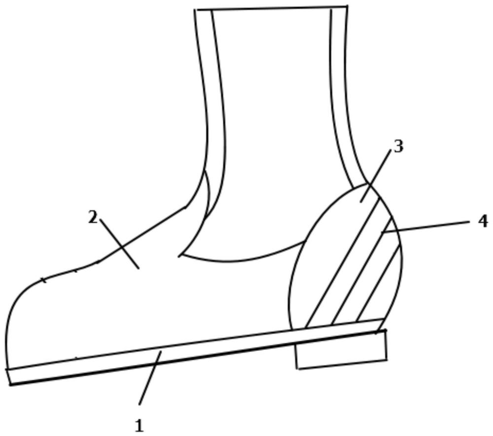 防踢破、防堆幫勞保靴的制作方法