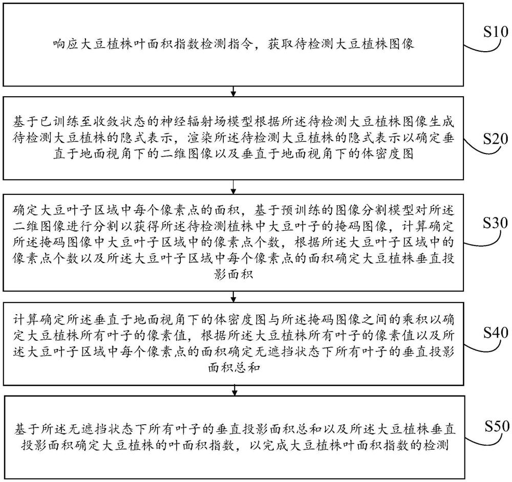 大豆植株葉面積指數(shù)檢測方法、裝置、設備及介質(zhì)