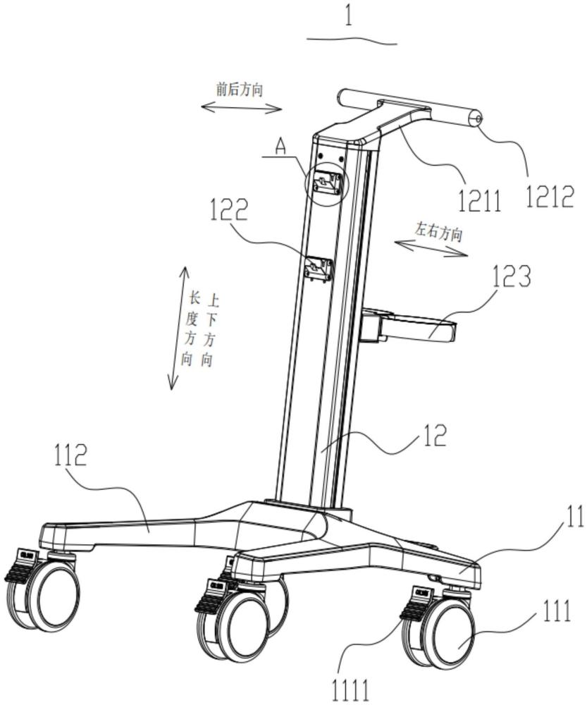 一種呼吸機(jī)臺車及呼吸機(jī)的制作方法