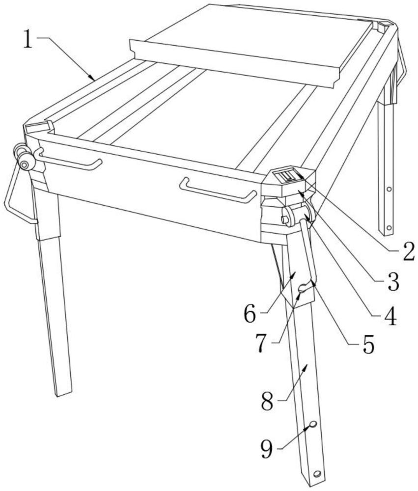 一種加工用工作臺(tái)桌腿結(jié)構(gòu)的制作方法