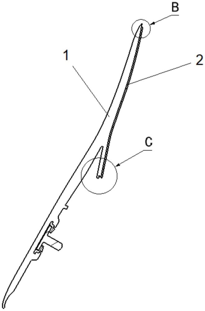 一種接角表面實現(xiàn)膜內(nèi)貼絨的結(jié)構(gòu)的制作方法