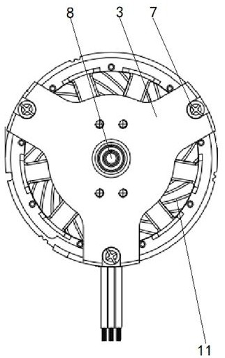 一種內(nèi)轉(zhuǎn)子永磁直流無(wú)刷電機(jī)的爪式安裝結(jié)構(gòu)的制作方法