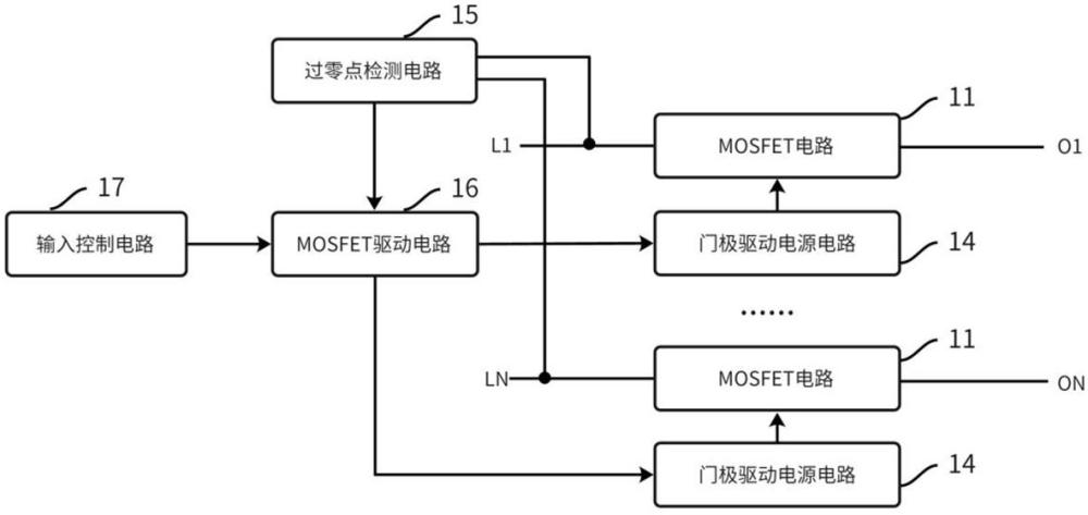 多相交流供電控制電路及固態(tài)繼電器的制作方法