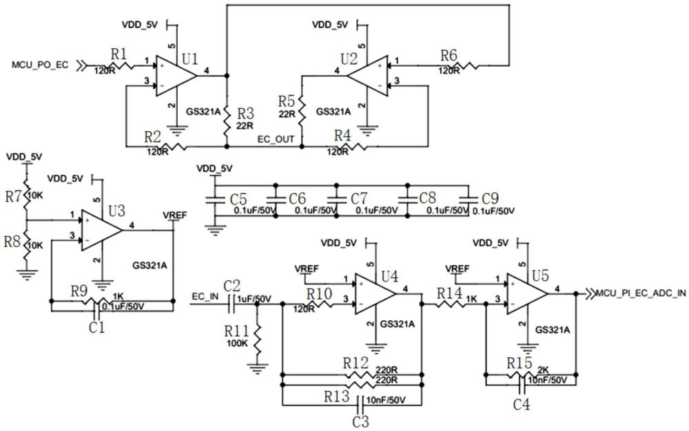 一種土壤EC和濕度復用測量電路的制作方法