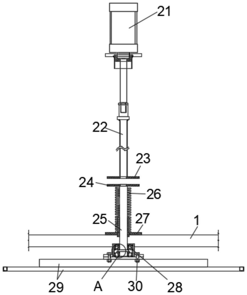 一種無(wú)需中心定位的油炸機(jī)壓筐機(jī)構(gòu)的制作方法