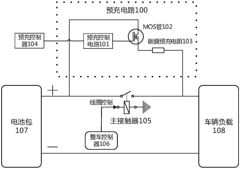 一種車輛電池的預充電路、控制方法、電子設備及介質與流程