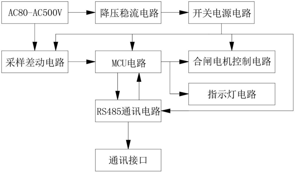 一種寬交流電壓輸入的智能空開控制電路的制作方法