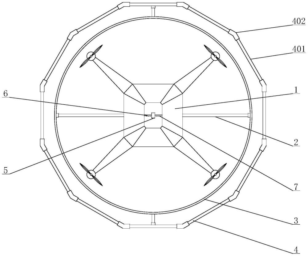 一種用于橋梁檢測(cè)的防撞球形無(wú)人機(jī)