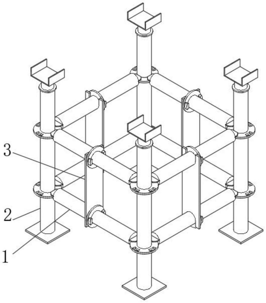 一种盘扣式模板支撑架的制作方法