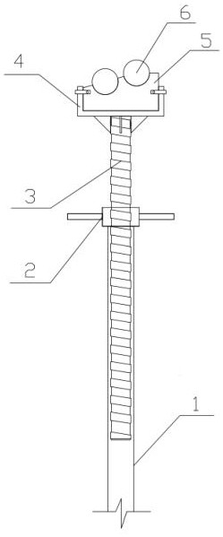 斜板專用雙鋼管主楞頂托支座的制作方法