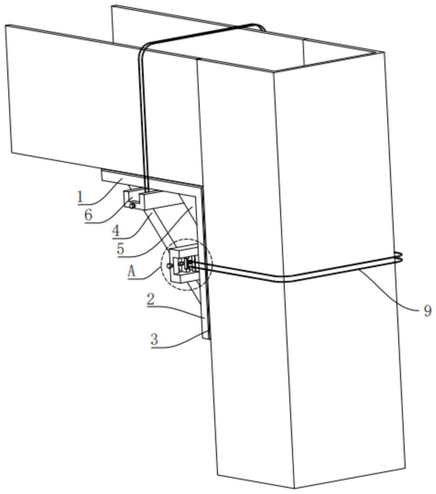 一種建筑施工用柱與梁交接處加固裝置的制作方法