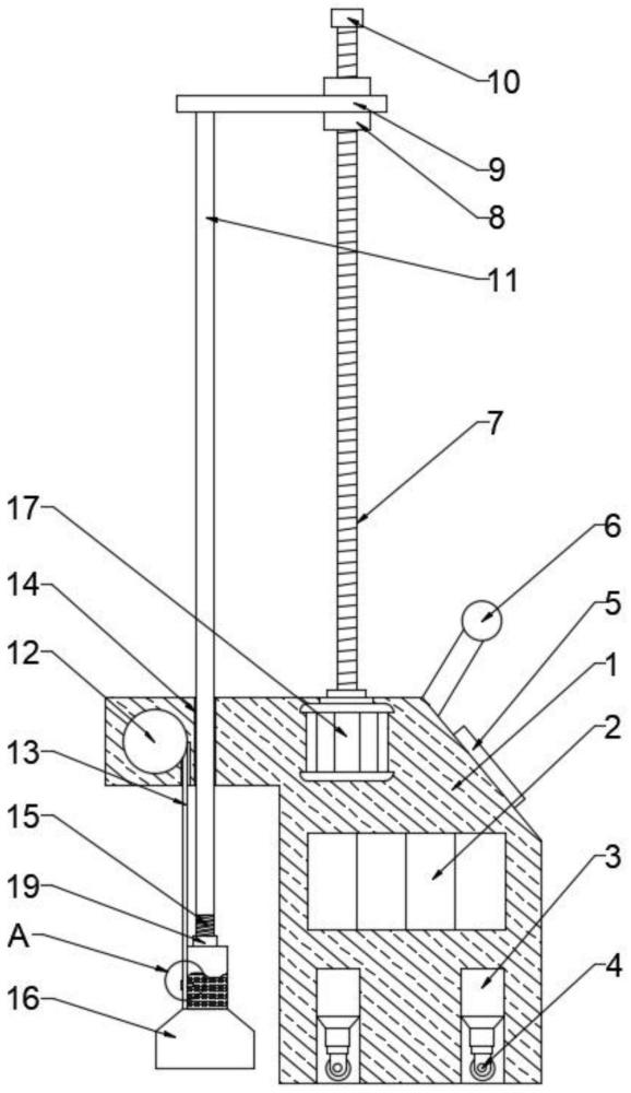 一種建筑工程垂直深度檢測機(jī)的制作方法