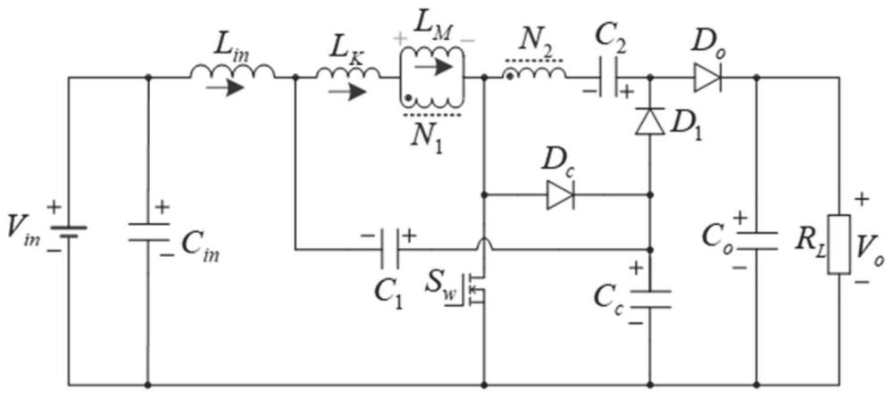 一種無紋波輸入升壓DC-DC變換器