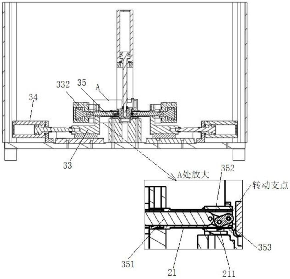 碳刷套的倒鉤成型機構的制作方法