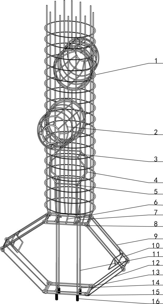 一種建筑物基礎樁下部拓展鋼筋籠及其投放方法與流程