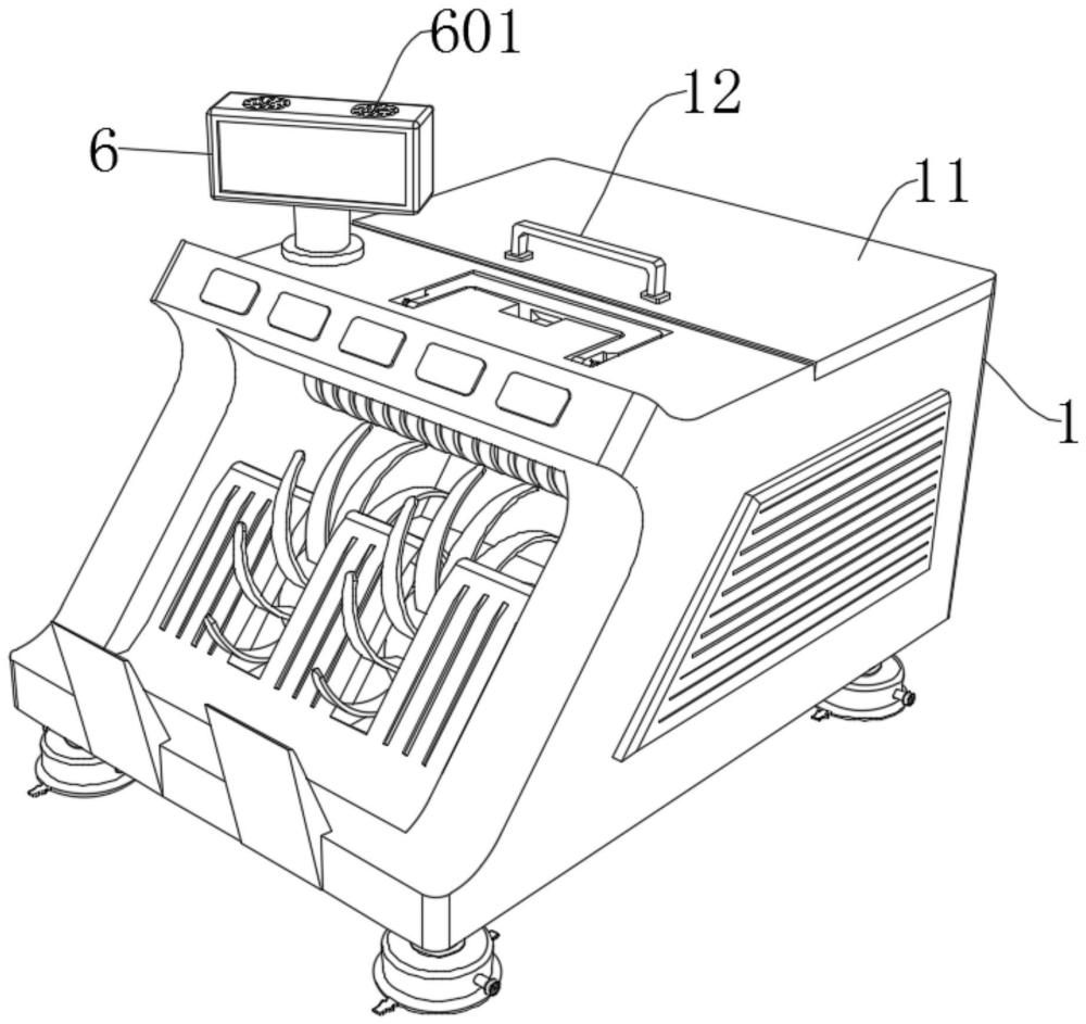 一種自動清點(diǎn)面額識別一體化裝置的制作方法