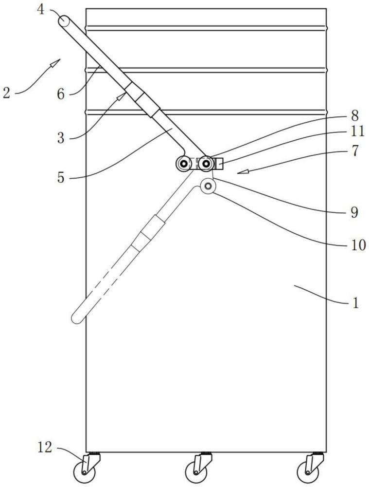 一種圓形廢物桶裝卸結(jié)構(gòu)的制作方法