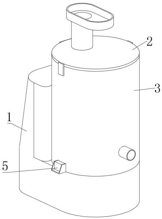 一種大口徑榨汁機(jī)的導(dǎo)料結(jié)構(gòu)的制作方法