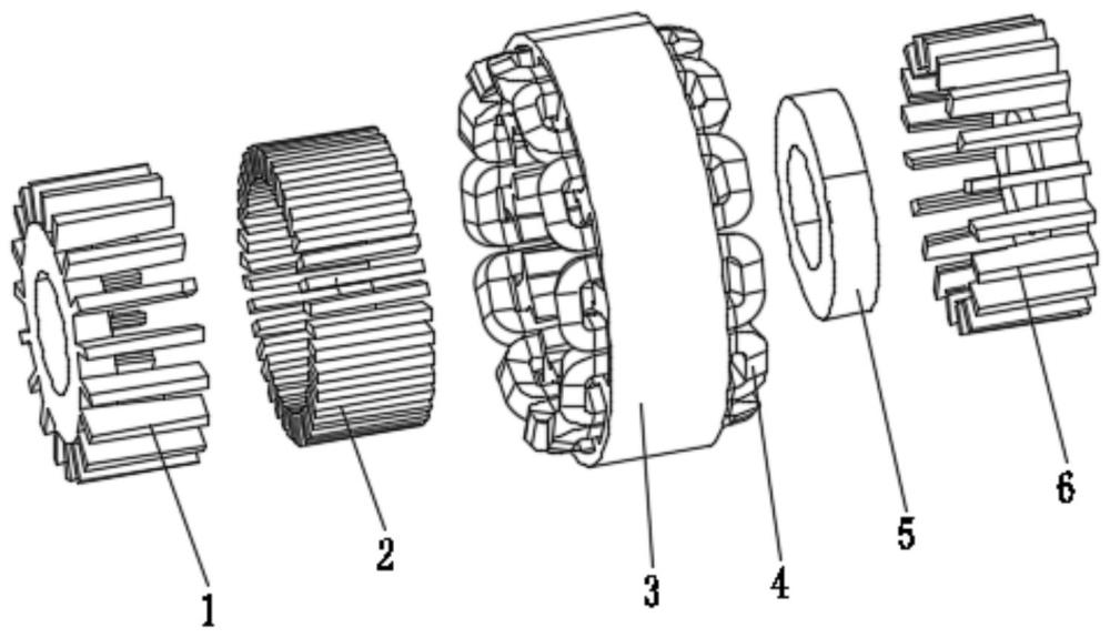 一種并聯(lián)磁路永磁游標(biāo)電機(jī)